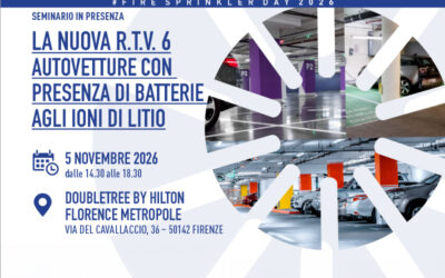 5 novembre 2026 “la nuova RTV 6: autovetture con presenza di batterie agli ioni di litio”
